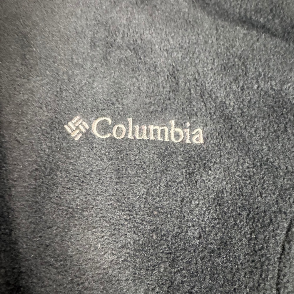 Columbia Womens Plus Size 1X Black Full Zip Fleece Vest Mock Neck Sleeveless - Picture 4 of 8